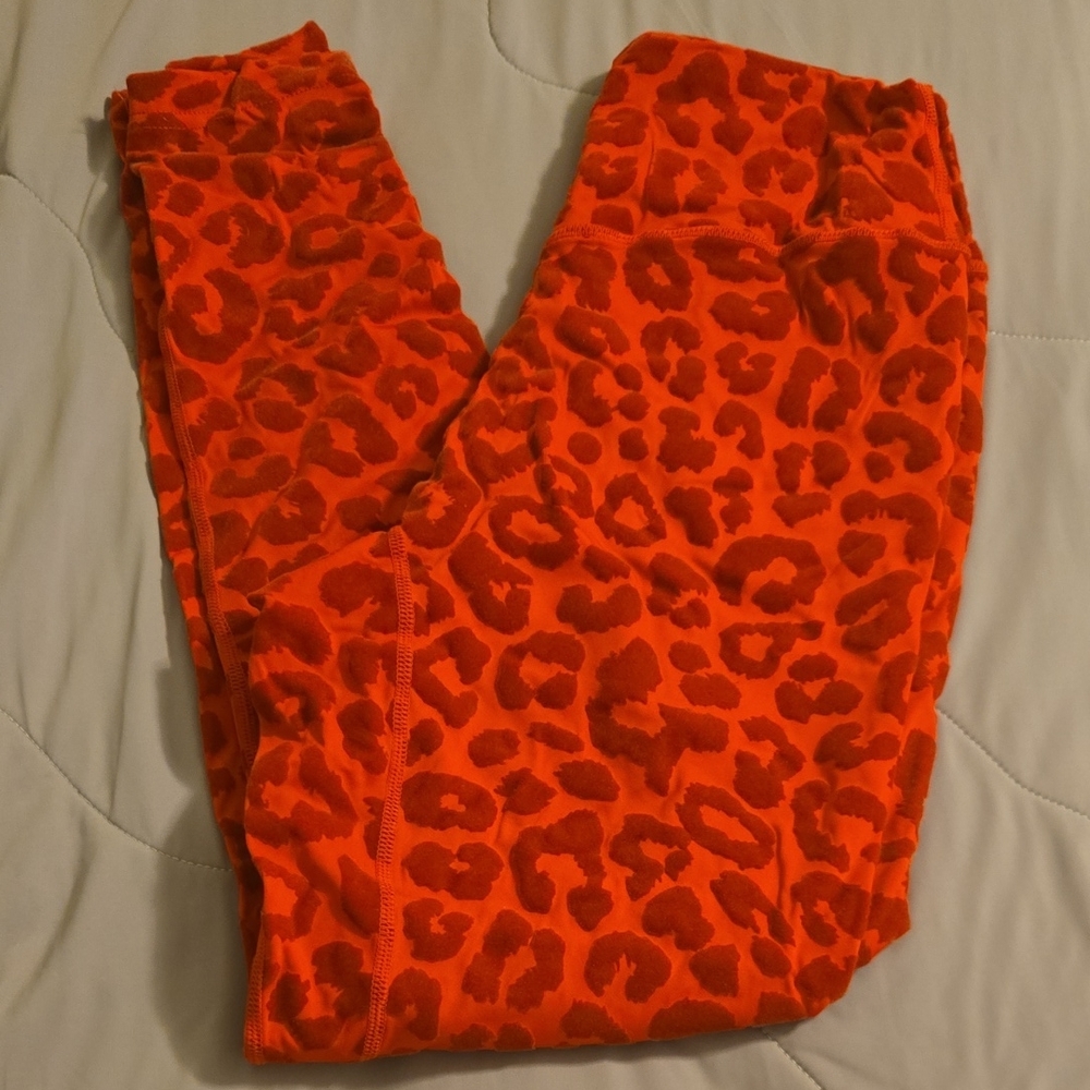Balance Athletica / Vitality Red Leopard Print Leggings